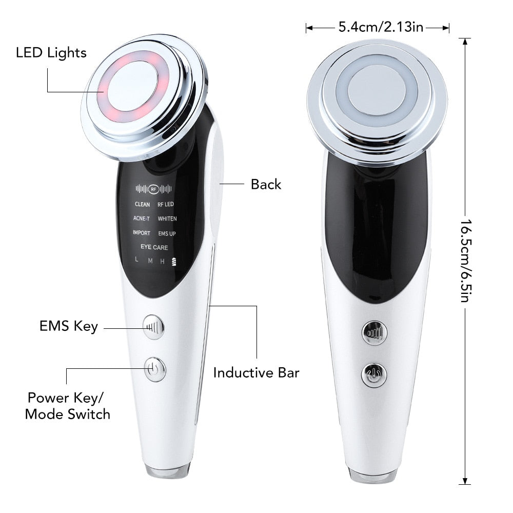 EMS Facial Massager + Ultrasonic Skin Spatula