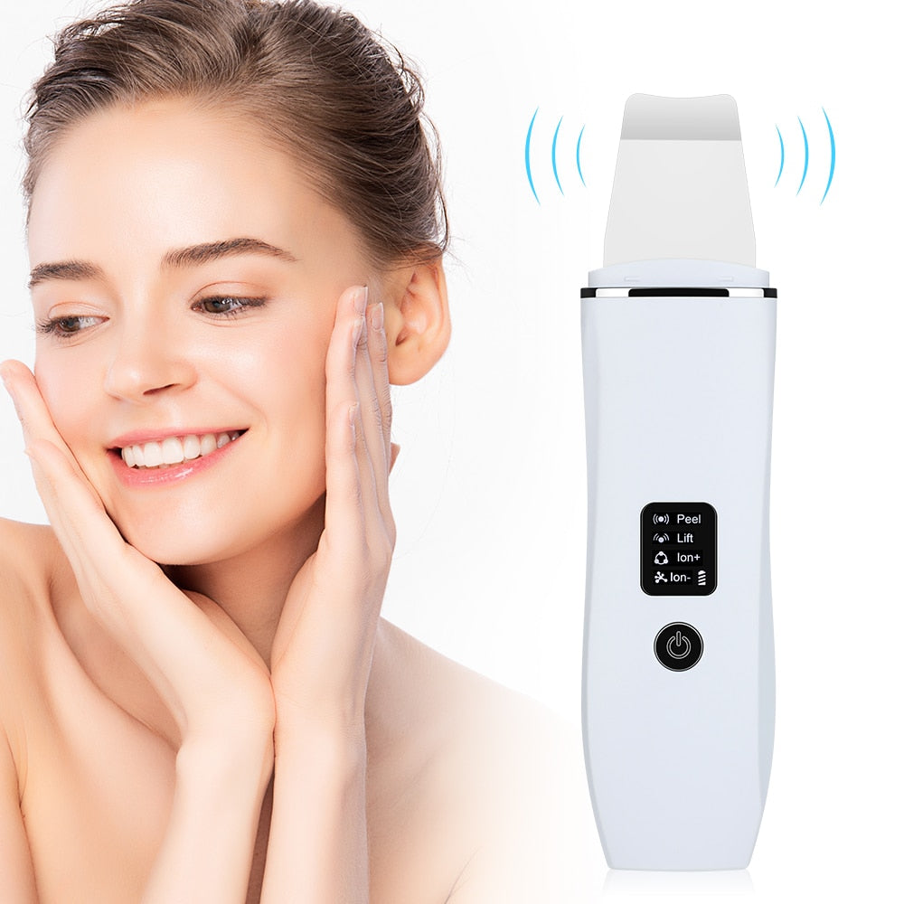 EMS Facial Massager + Ultrasonic Skin Spatula