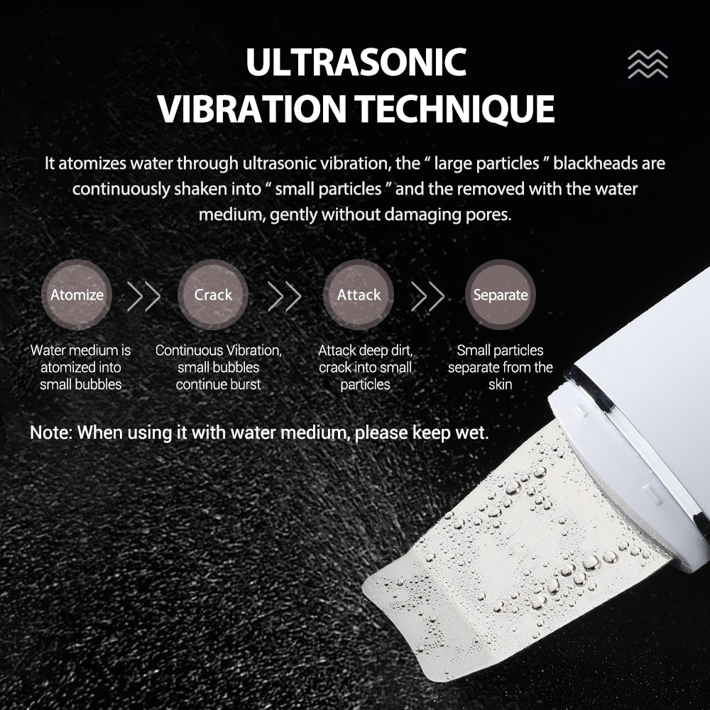 EMS Facial Massager + Ultrasonic Skin Spatula
