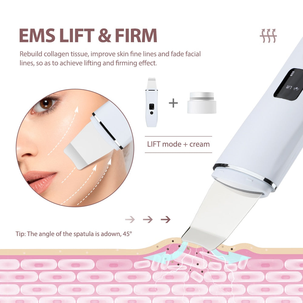 EMS Facial Massager  + Ultrasonic Skin Spatula