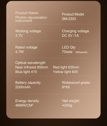 Advanced Silicone LED Light Mask